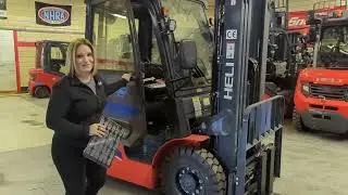 FOR SALE - *New* Heli Diesel Pneumatic Forklift with a heated cab - 5,000 lb capacity