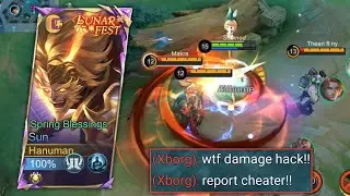 SUN SUPREME BEST 1 SHOT BROKEN DAMAGE!! 🔥 | SUN BEST GAMEPLAY SOLO RANK IN HIGH RANK!! - MLBB