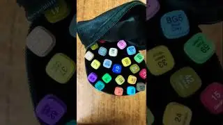 Unboxing Touch 24 pcs markers👍 / 24 shades marker pen colour #colour #art #shorts #viral
