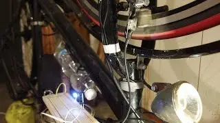 DIY Magnetic contactless bike dynamo TEST #2