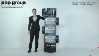 XL Auto Pop™ With Crowns - Pop Group Patented Pop Up Displays