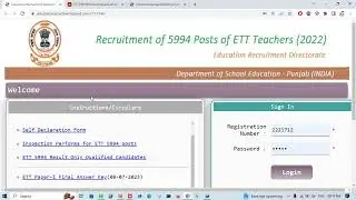 ett 5994 Merit list * call for Scrutiny lists Out Prepare Your documents All Information
