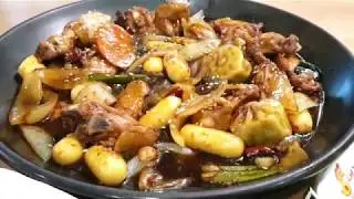 [Local Korean Restaurant Review] Jjimdak! Braised chicken with noodles and vegetables (Myeongdong)