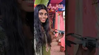 Sarasvati Puja Drone on Gimmal Dance || DJI Mini 3 Drone || Drone shorts #djimini3 #djidrone #dji