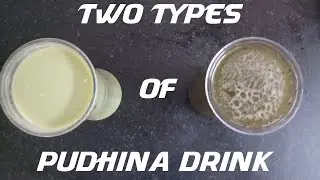 Two types of mint drinks |  இரண்டு புதினா பானங்கள்