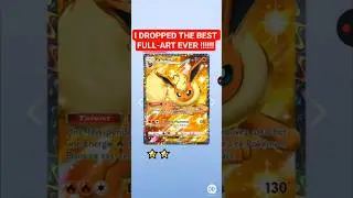 OMG I DROPPED FLAREON-EX FULL-ART !!!! #shorts #pokemon #pokemontcgpocket #eeveelution #foryou #fyp