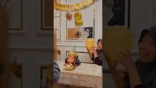 Is turning two 🤗🤗 #shortvideo #shortviral #birthdayparty #birthday #happybirthday #senangnya