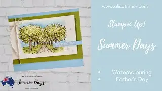 STAMPIN' UP: Fathers Day Card using the Summer Days Stamp Set