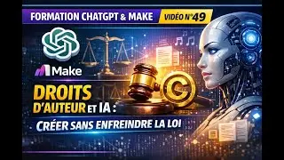 Formation ChatGPT & Make (Vid&eacute;o N&deg;49) - Droits d&rsquo;auteur et IA : cr&eacute;er sans enfreindre la loi