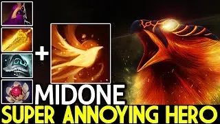 MIDONE [Phoenix] Super Annoying Hero Insane DPS Damage 7.25 Dota 2