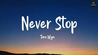 Never Stop (Lyrics) - Taro Wyn