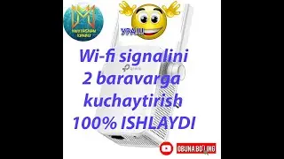 Wi fi Signalini 2 baravarga kuchaytirish