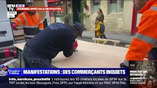 Installation de panneaux de #protectionvitrine - interview BFM TV