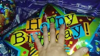 My birthday mylar balloons popping