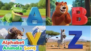 Alphabet Animals | ABC Animals Song for Kids | Learn Animals