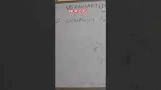 Master Vocabulary Series for NDA CDS