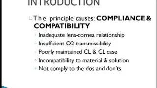 CONTACT LENS COMPLICATIONS