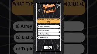 Python Trivia   Tuple 18 #coding #python #techcommunity #shorts #trending #viral #datascience