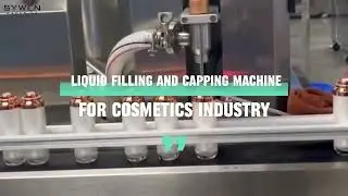 Cosmetics Liquid Bottle Microdosing Filling and Capping Line
