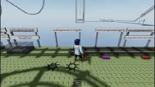 Playing cart ride around nothing for fun