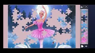 Barbie Ballerina Under the Moonlit Swan Lake👑🎀🔮🦢🦢🌈✨️🪄//jigsaw puzzles🧩🧩//jigsaw puzzles journey🧩🧩//