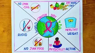 World Cancer Day Drawing / World Cancer Day Poster / World Cancer Day Drawing Easy Steps 