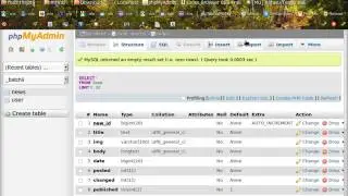 How Export and Import table in php MyAdmin