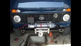 Подключение электрики на лебедку Master Winch X 6000 на Ниву.