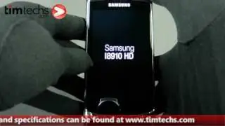 Samsung i8910 Omnia HD Hands on | Timtechs.com