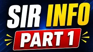 SIR (Special Intensive Revision) Part 1