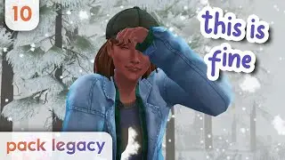 Let's go camping in a BLIZZARD 😂🌨️ | Episode 10 | The Sims 4 Pack Legacy Challenge