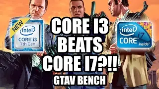 7th Gen Core i3 7100 vs 1st Gen Core i7 920 - GTAV Benchmark