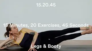 Ex.JK_03 &mdash; 15 Minute Legs & Booty Workout, BYO Music, With Beeps, Pilates, Intermediate, No Jumping