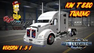 KENWORTH T880 MULTIVERSION MOD ATS EL ROJO TRUCKERS MEXICO