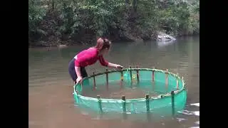 Making a Smart Fish Trap to Catch Big River Fish long video 