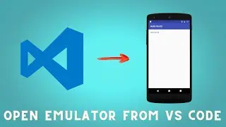 Open android emulator from VS code no commands needed | Malayalam Tutorial