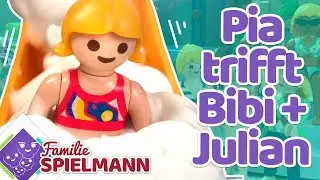 Die  Bilou SCHAUMRUTSCHE - Pia trifft BIBISBEAUTYPALACE + JULIENCO Playmobil Geschichten für Kinder