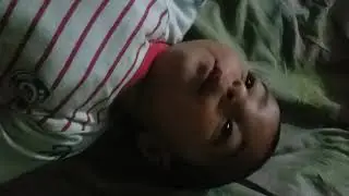 Muhammad zeryab  is trying to call her father saying BaBa first  time😍🤩😘❤