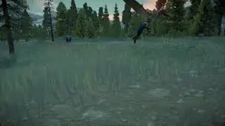 Pterodactyl hunting humans and Dimorphodons