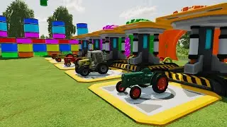 TRANSPORT WITH COLORS - MINI TRACTORS || FARMING SIMULATOR 22