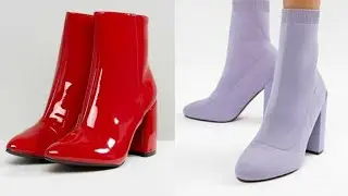 high ankle block heel pump /round toes fashion footwear for women