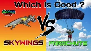 Skywing vs Parachute || Landing speed test || With Live Proof || #Skywingvsparachute #surfboard #ff