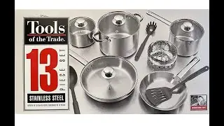 Stainless steel Tools of the trade 13 piece cookwareset (In tamil)