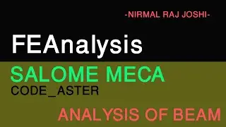 Analysis of beam in salome meca and code aster