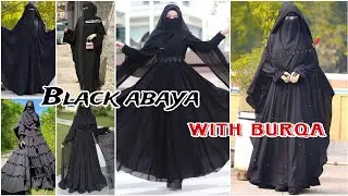 black color abaya | dubai abaya collection | black abaya with burqa | sara creation
