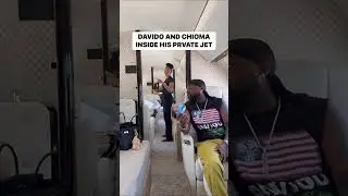 Davido and chioma inside his private jet