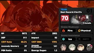Nekomata M0S1/Caesar M0S1/Lucy 1m07 | Shiyu Defense Floor 17 S Rank | Zenless Zone Zero