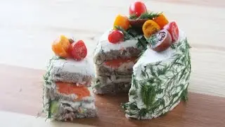 How to make sandwich cake, breakfast sandwich, ice cream cake with ice cream sandwiches recipe