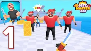 HIT MASTER 3D: KNIFE ASSASSIN - Walkthrough Gameplay Part 1 - Levels 1-25 (iOS Android)