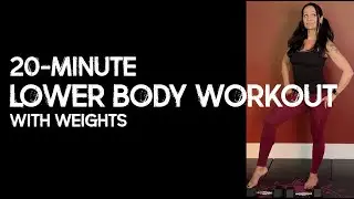 20 Min Lower Body BURN - Strength HIIT with Dumbbells Home Workout!